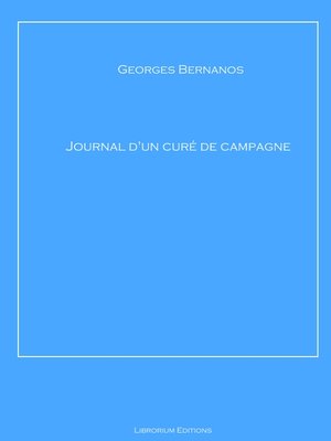 cover image of Journal d'un curé de campagne